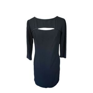 NWOT TRINA TURK Marlowe Cutout Crepe Little Black Dress Cocktail Party Dress Siz